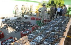 Domínguez Brito encabeza destrucción de otras 2,800 armas de fuego